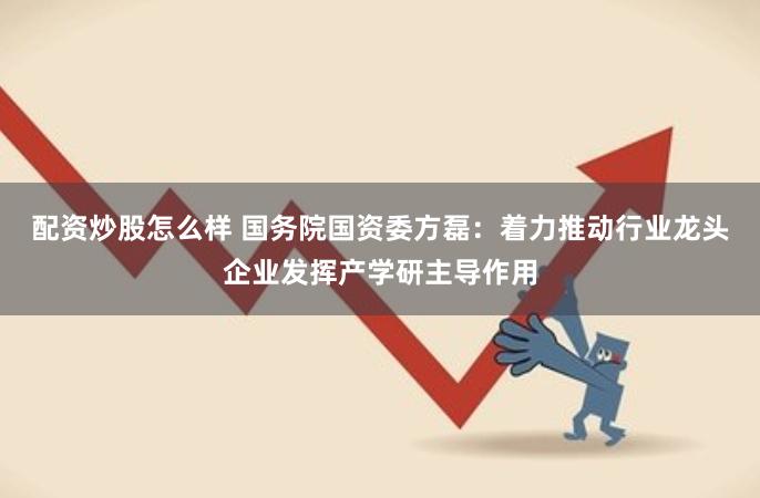 配资炒股怎么样 国务院国资委方磊：着力推动行业龙头企业发挥产学研主导作用